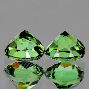 5.00 mm Round 2 pcs AAA Fire Natural Green Tourmaline Mozambique [Flawless-VVS]