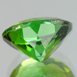 5.00 mm Round {0.60ct} AAA Fire Natural Intense Green Tourmaline Mozambique [Flawless-VVS]