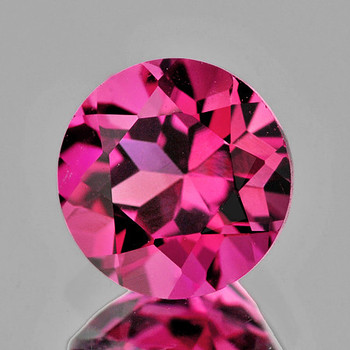 5.00 mm Round {0.65ct} AAA Luster Natural Padparadscha Pink Tourmaline [Flawless-VVS]