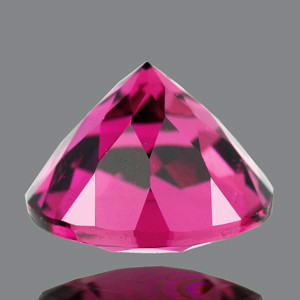 5.00 mm Round {0.50ct} Top Luster Natural Intense Pink Tourmaline [Flawless-VVS]