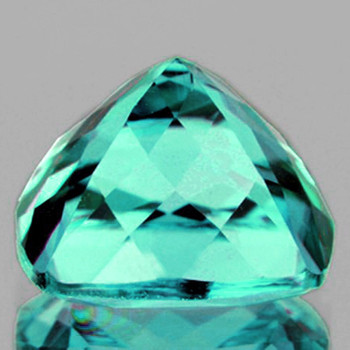8x7 mm Cushion 2.30ct AAA Luster Natural Blue Green Apatite [Flawless-VVS]