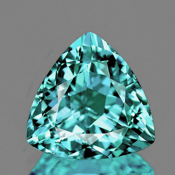 7.00 mm Trillion 1.40ct Top Luster Natural Blue Apatite [Flawless-VVS]
