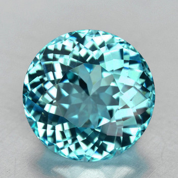 8.50 mm Round {2.65ct} AAA Luster Natural Blue Apatite [Flawless-VVS]