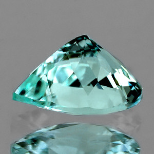 7.00 mm Pear 1.28ct Brilliant Luster Natural Green Blue Apatite [Flawless-VVS]