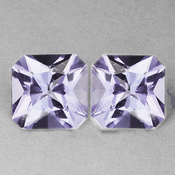 5.50 mm Octagon 2pcs Sparkling Natural Ceylon Light Purple Sapphire [Flawless-VVS]