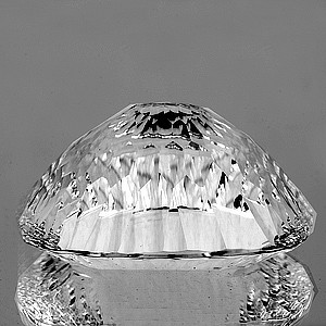 14x10 mm Cushion Concave {5.72cts} Top Luster Natural Colorless Quartz [Flawless-VVS]