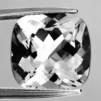 17.00 mm Cushion {18.32cts} Top Luster Natural Colorless Quartz [Flawless-VVS]
