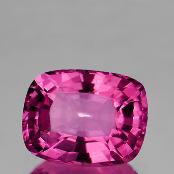 7x5 mm Cushion {1.06ct} Superb Fire Luster Natural Intense Pink Sapphire [Flawless-VVS]