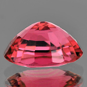 9.5x7 mm Oval {2.32ct} Sparkling Natural Intense Red Pink Tourmaline [Flawless-VVS]