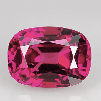 8x6 mm Cushion {1.35ct} Lustrous Natural Intense Pink Tourmaline [Flawless-VVS]