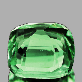 8.00 mm Cushion 2.40ct AAA Luster Natural Green Tourmaline [Flawless-VVS]