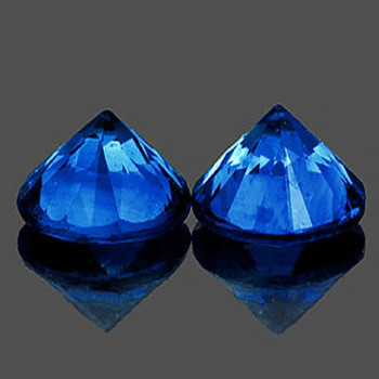 4.40 mm Round 2 pieces AAA Luster Natural Intense Blue Sapphire [Flawless-VVS]