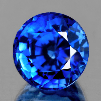 4.50 mm Round 0.48ct AAA Fire Luster Natural Intense Blue Sapphire [VVS]