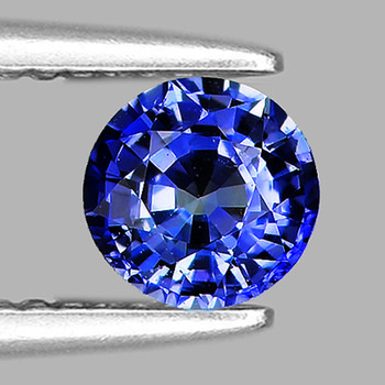 4.00 mm Round {0.30ct} Fire Luster Natural Intense Blue Sapphire [Flawless-VVS]