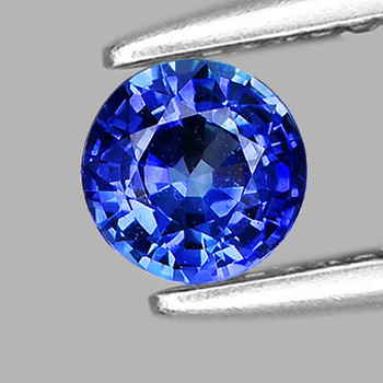 4.00 mm Round {0.35ct} Fire Luster Natural Intense Blue Sapphire [Flawless-VVS]