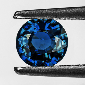 4.00 mm Round 0.34ct Brilliant Natural Intense Blue Sapphire [Flawless-VVS]
