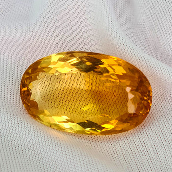 32x19.5 mm Oval 52.05ct AAA Luster Natural Golden Orange Citrine [Flawless-VVS]