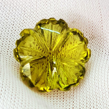 15.50 mm Fancy 11.36cts Superb Cut Natural Lemon Quartz [Flawless-VVS]