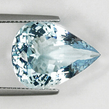 11.5x8.5 mm Pear 2.75cts Top Brilliancy Natural Sky Blue Aquamarine [Flawless-VVS]