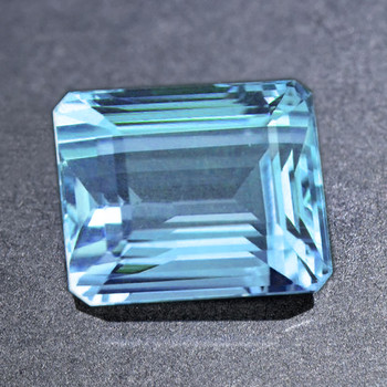 10x8 mm Octagon {3.80cts} Fire Luster Natural Santa Maria Blue Aquamarine [Flawless-VVS]