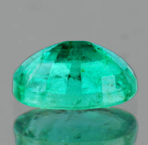 7x5 mm Oval {0.88ct} Lustrous Natural Brilliant Blue Green Emerald [VS]