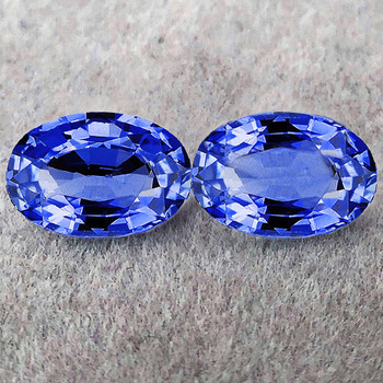 6x4 mm Oval 2pcs Sparkling Natural Top Ceylon Blue Sapphire [Flawless-VVS]