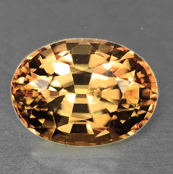 8x6 mm Oval 2.22 Top Fire Natural Golden Champagne Zircon [Flawless-VVS]