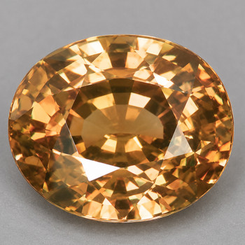 8x6 mm Oval 2.12 Top Fire Natural Golden Champagne Zircon [Flawless-VVS]