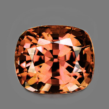 6x5 mm Cushion {1.40ct} Top Fire Natural Unheated Champagne Pink Zircon [Flawless-VVS]