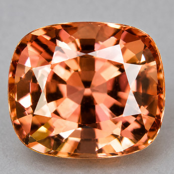 6x5 mm Cushion {1.40ct} Top Fire Natural Unheated Champagne Pink Zircon [Flawless-VVS]