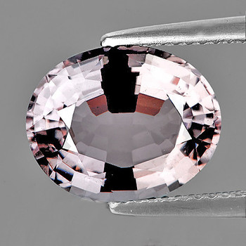 8x6 Oval {1.38ct} AAA Luster Natural Pink-White Sapphire [Flawless-VVS]