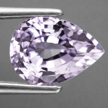 8x6 mm Pear {1.0ct} AAA Luster Natural Purple White Sapphire [Flawless-VVS]