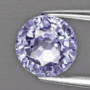 5.50 mm Round {0.90ct} Superb Luster Natural Blue White Sapphire [Flawless-VVS]-[AAA Grade]