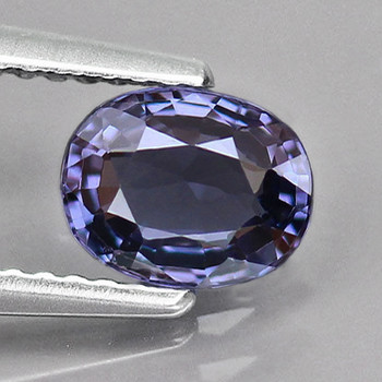 6.5x5 mm Oval {0.75ct} Superb Luster Natural Titanium Purple Spinel [Flawless-VVS]