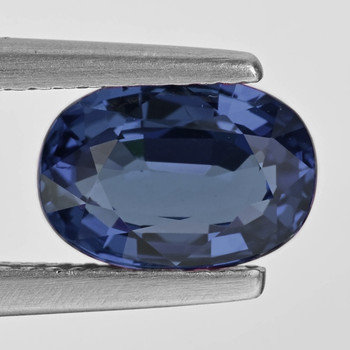 7x5 mm Oval {1.08ct} Superb Luster Natural Titanium Dark Blue Spinel [Flawless-VVS]