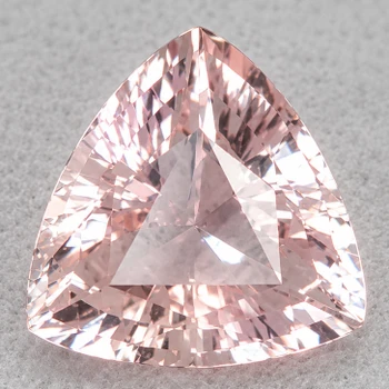 7.00 mm Trillion {1.45ct} Superb Luster Natural Pink-White Sapphire [Flawless-VVS]