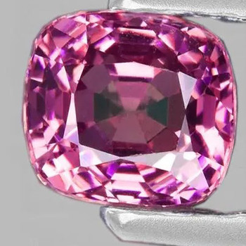 5.00 mm Cushion {0.70ct} Superb Luster Natural Intense Neon Pink Spinel [Flawless-VVS]
