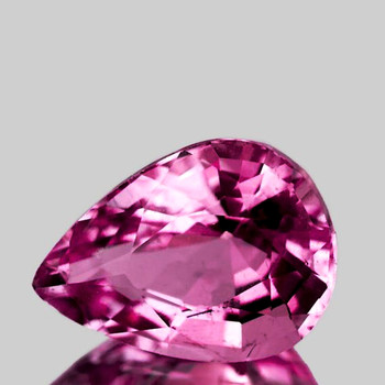 6.5x4.5 mm Pear {0.68ct} Fire Luster Natural Intense Pink Spinel [Flawless-VVS]