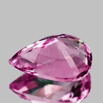6.5x4.5 mm Pear {0.65ct} Fire Luster Natural Intense Pink Spinel [Flawless-VVS]