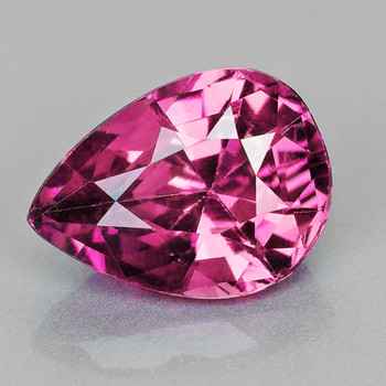 6.5x4.5 mm Pear {0.65ct} Top Luster Natural Intense Pink Spinel [Flawless-VVS]