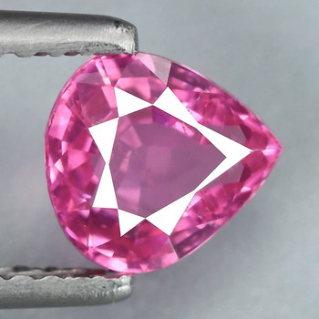 6x5 mm Pear {0.73ct} Fire Luster Natural Neon Pink Spinel [Flawless-VVS]