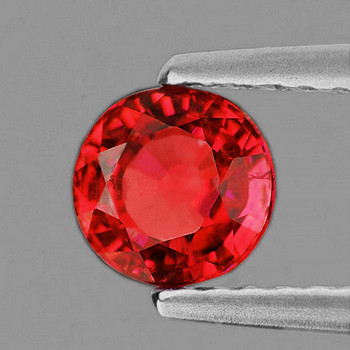 4.00 mm Round {0.35ct} AAA Luster Natural Pink Orange Sapphire [Flawless-VVS]