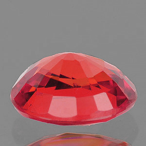 6x5 mm Oval 0.82ct Superb Luster Natural Intense Pink Orange Sapphire [Flawless-VVS]