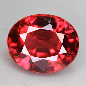 6x5 mm Oval 0.82ct Superb Luster Natural Intense Pink Orange Sapphire [Flawless-VVS]
