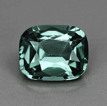 5x4 mm Cushion {0.55ct} Fire Luster Natural Blue Green Sapphire [Flawless-VVS]