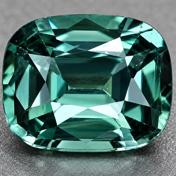5x4 mm Cushion {0.55ct} Fire Luster Natural Blue Green Sapphire [Flawless-VVS]