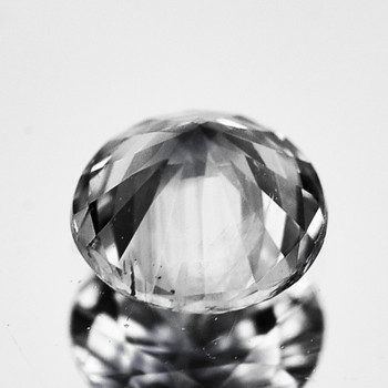7.00 mm Round {1.35ct} Top Luster Natural White Sapphire [VVS]-Rare Size