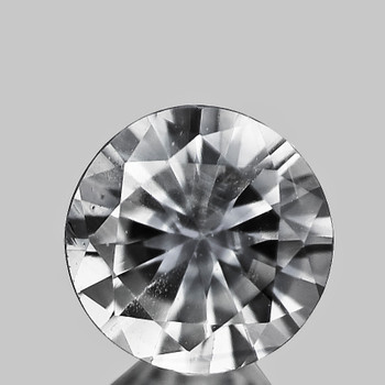7.00 mm Round {1.35ct} Top Luster Natural White Sapphire [VVS]-Rare Size