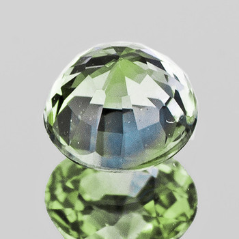 3.80 mm Round 1 piece Top Luster Natural Yellow Green Sapphire [Flawless-VVS]
