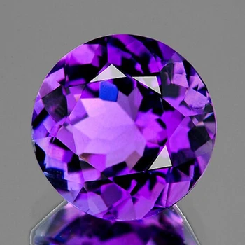 10.00 mm Round {3.22ct} Natural Intense Purple Amethyst [Flawless-VVS]